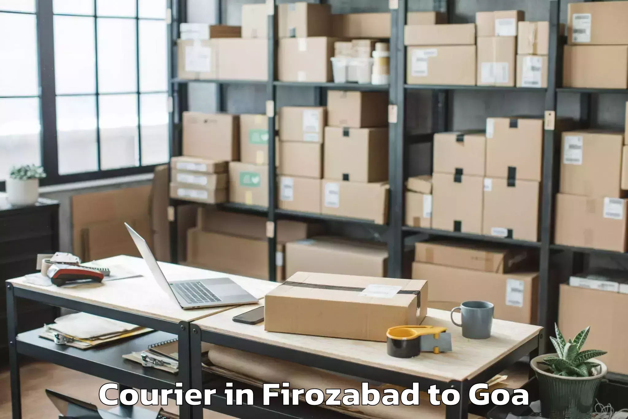 Efficient Firozabad to Sanquelim Courier